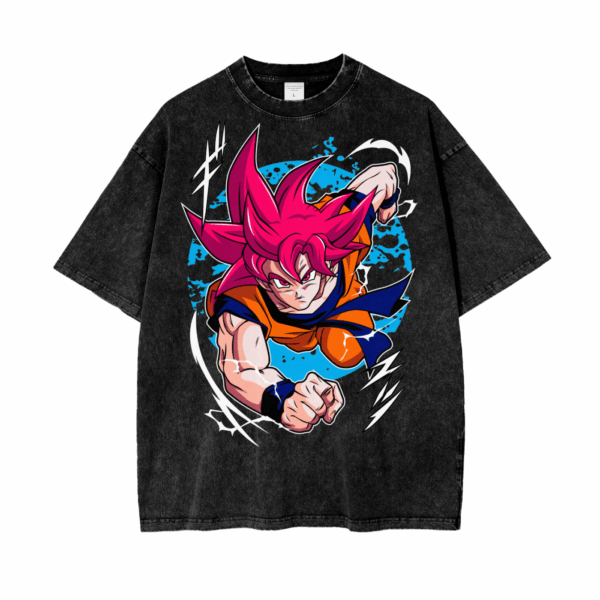Goku Dragonball Super Oversize Snow Washed T-Shirt