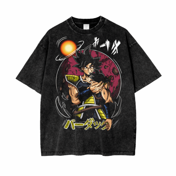 Bardock Dragonball Oversize Snow Washed T-Shirt