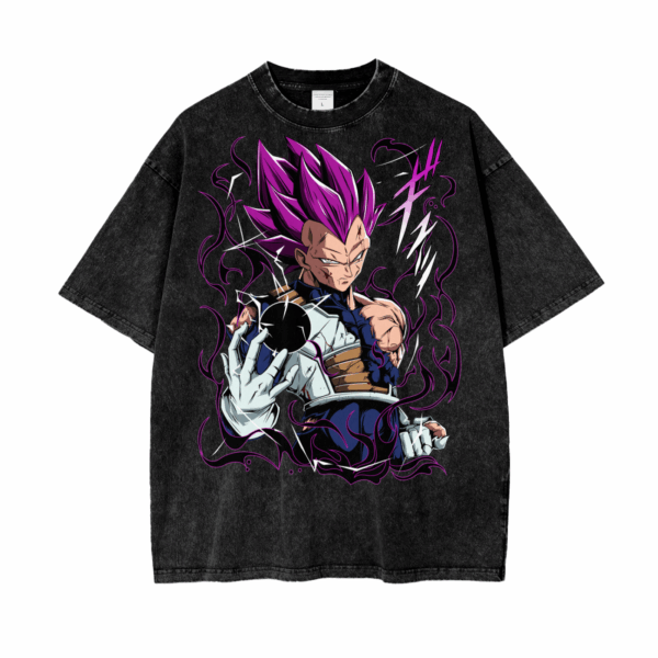 Vegeta Dragonball Super Oversize Snow Washed T-Shirt